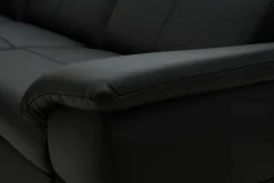 Narożnik rozkładany czarny TOWN lewy