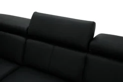 Narożnik rozkładany czarny TOWN lewy