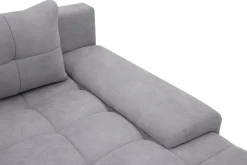 Narożnik rozkładany DL pikowany szary WAVE