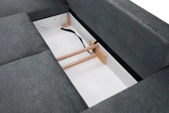 Narożnik rozkładany grafit NAPOLI lewy