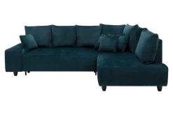 Narożnik rozkładany granatowy CALPE prawy