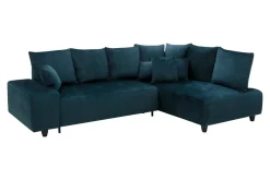 Narożnik rozkładany granatowy CALPE prawy