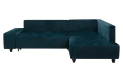 Narożnik rozkładany granatowy CALPE prawy