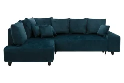 Narożnik rozkładany granatowy CALPE lewy