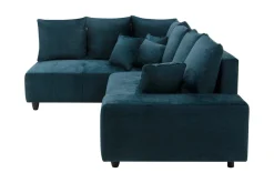 Narożnik rozkładany granatowy CALPE lewy