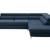 Narożnik rozkładany granatowy FABIO lewy