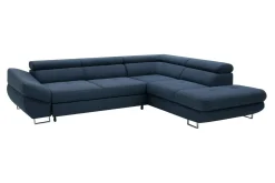 Narożnik rozkładany granatowy FABIO lewy