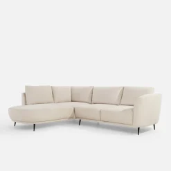 Narożnik rozkładany jasnobeżowy SOUL L lewy