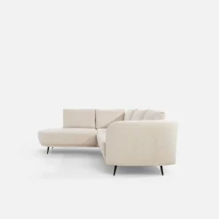 Narożnik rozkładany jasnobeżowy SOUL L lewy