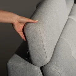 Narożnik rozkładany jasnoszary SERGIO lewy