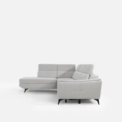 Narożnik rozkładany jasnoszary SERGIO prawy