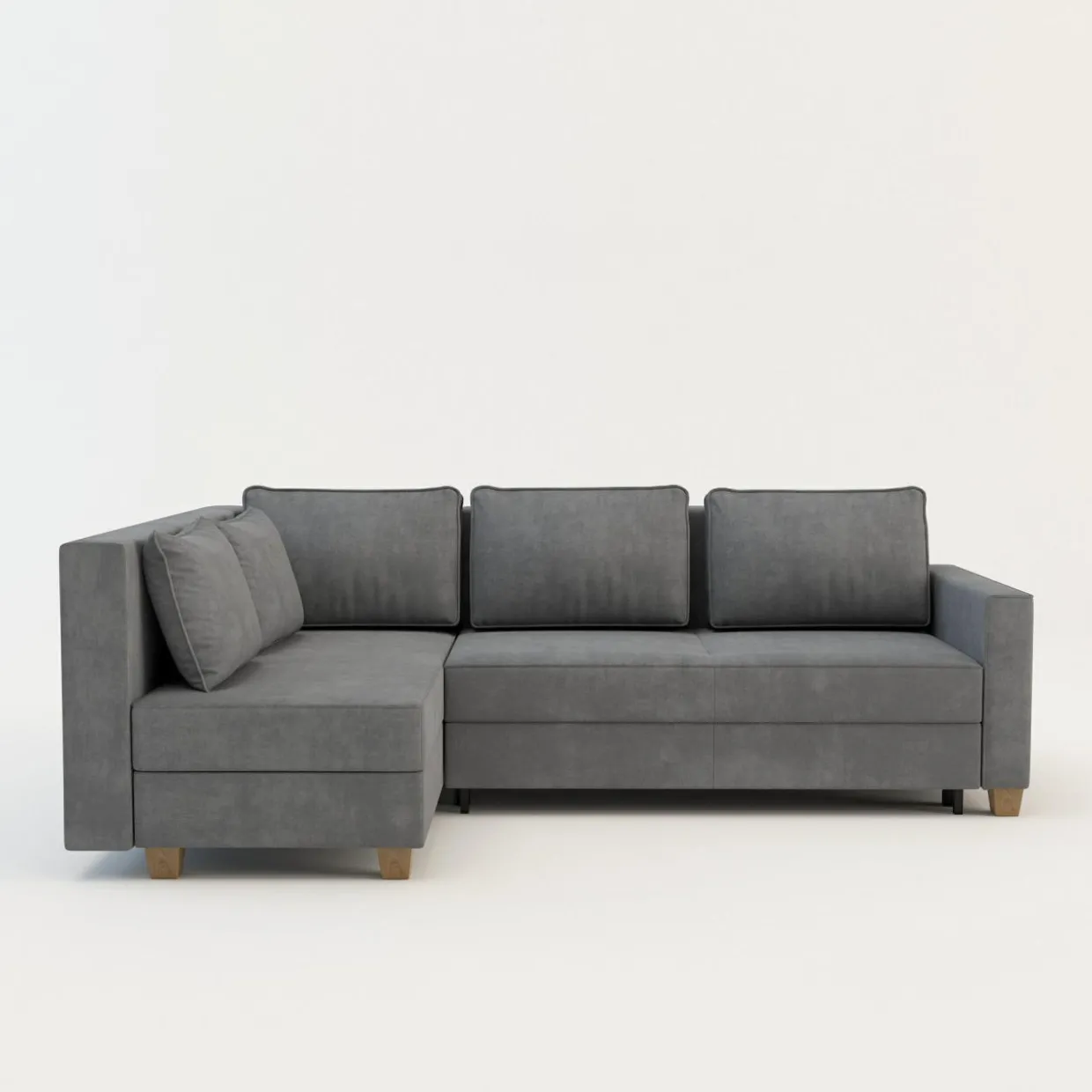 Narożnik rozkładany jasnoszary SPELLO lewy