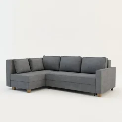 Narożnik rozkładany jasnoszary SPELLO lewy