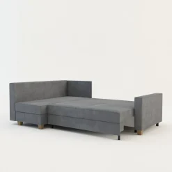 Narożnik rozkładany jasnoszary SPELLO lewy