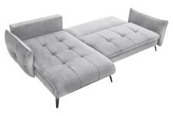 Narożnik rozkładany jasnoszary VIGO prawy