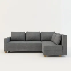 Narożnik rozkładany jasnoszary SPELLO prawy