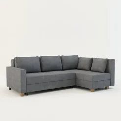 Narożnik rozkładany jasnoszary SPELLO prawy