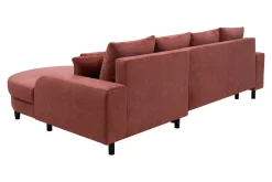 Narożnik rozkładany koralowy NAPOLI prawy