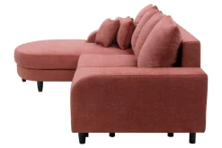 Narożnik rozkładany koralowy NAPOLI lewy