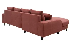 Narożnik rozkładany koralowy NAPOLI lewy