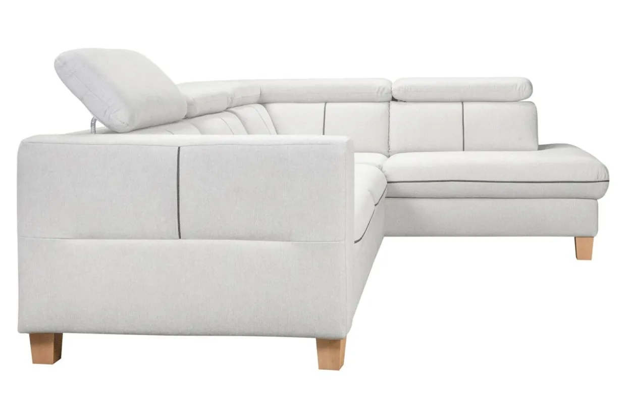 Narożnik rozkładany kremowy ZANTE prawy