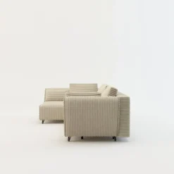 Narożnik rozkładany kremowy COCOLI lewy