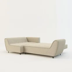 Narożnik rozkładany kremowy COCOLI lewy