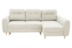 Narożnik rozkładany kremowy TENDER prawy