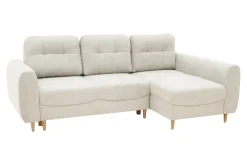 Narożnik rozkładany kremowy TENDER prawy