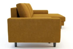 Narożnik rozkładany miodowy HARISON prawy