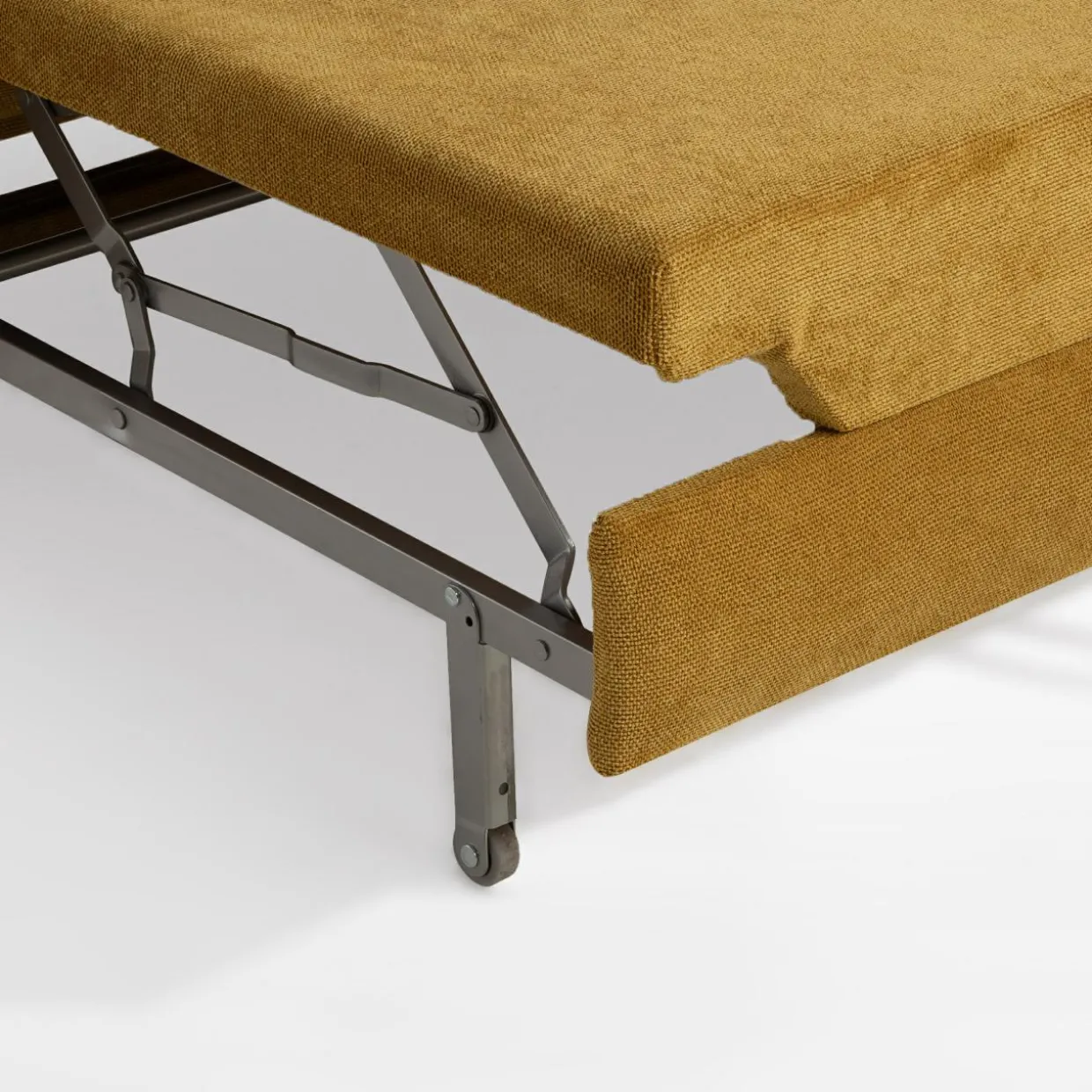 Narożnik rozkładany musztardowy ALESSIO L prawy