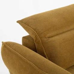 Narożnik rozkładany musztardowy ALESSIO L prawy