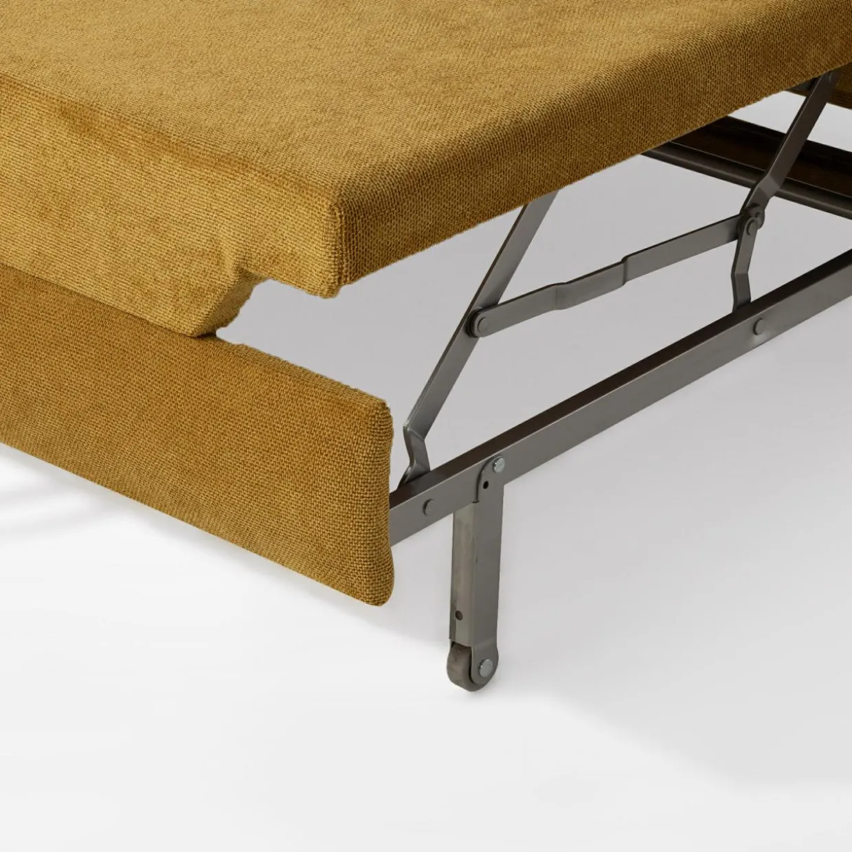 Narożnik rozkładany musztardowy ALESSIO L lewy