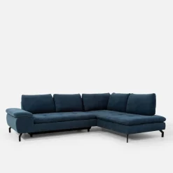 Narożnik rozkładany niebieski VESPA L prawy