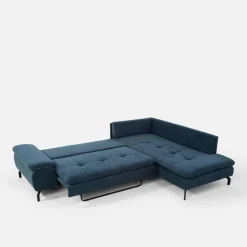 Narożnik rozkładany niebieski VESPA L prawy