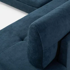 Narożnik rozkładany niebieski VESPA L prawy