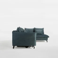 Narożnik rozkładany niebieski OPTIMA lewy