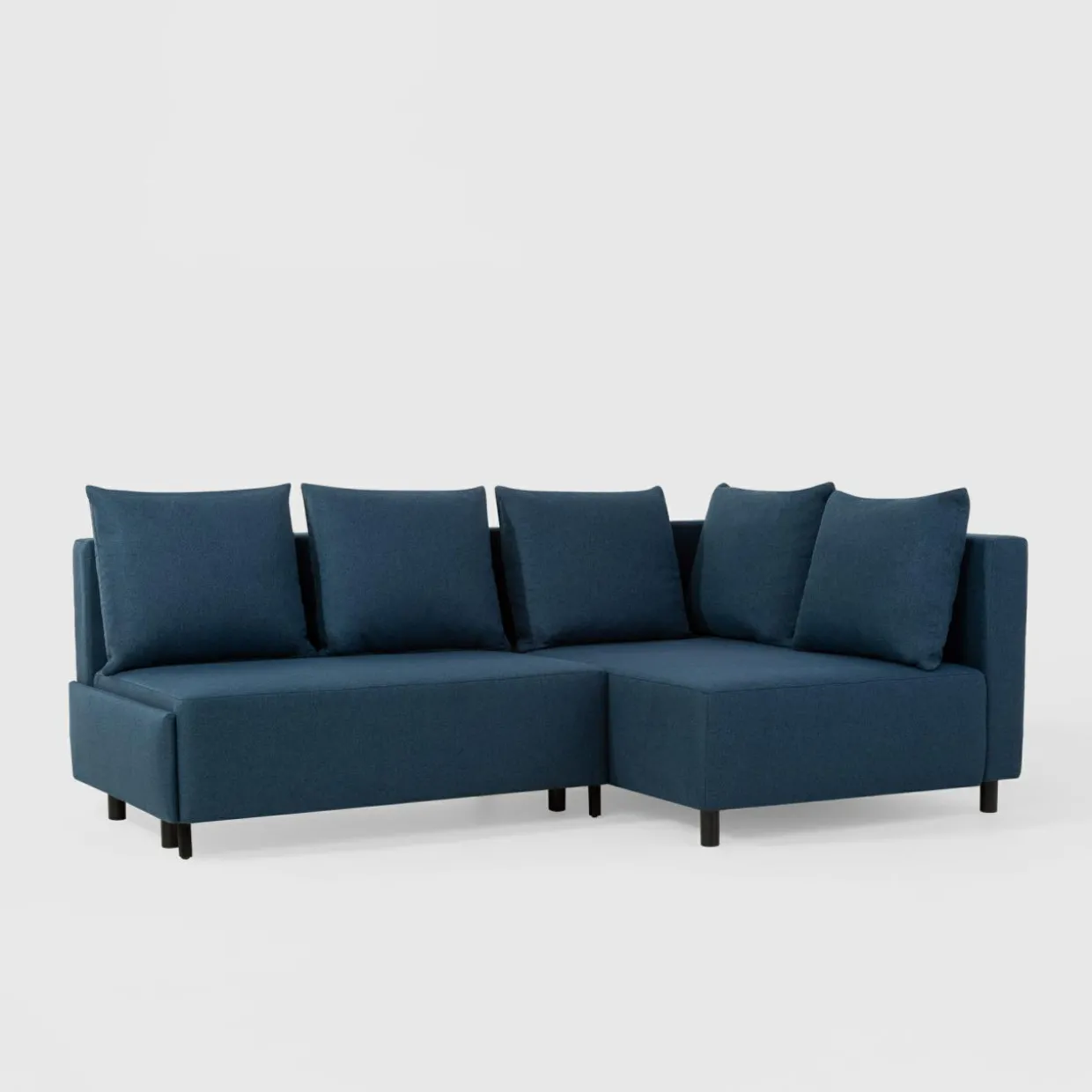 Narożnik rozkładany niebieski LOGOS prawy