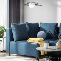 Narożnik rozkładany niebieski LOGOS lewy