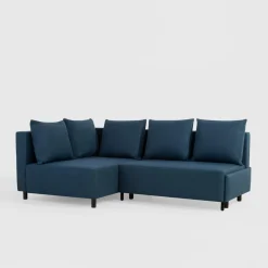 Narożnik rozkładany niebieski LOGOS lewy