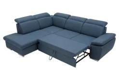 Narożnik rozkładany niebieski ALDO lewy