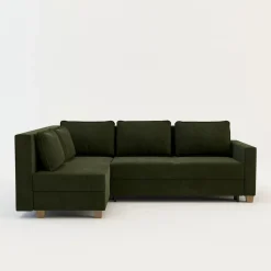 Narożnik rozkładany oliwkowy SPELLO lewy