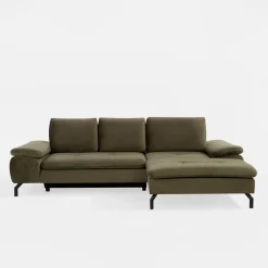 Narożnik rozkładany oliwkowy VESPA prawy