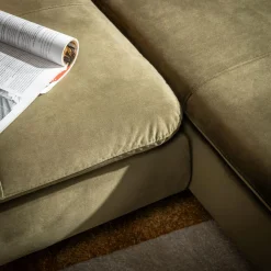 Narożnik rozkładany oliwkowy VESPA prawy