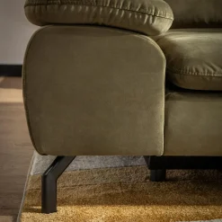 Narożnik rozkładany oliwkowy VESPA prawy