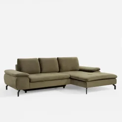 Narożnik rozkładany oliwkowy VESPA prawy