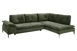 Narożnik rozkładany oliwkowy OZZY L prawy