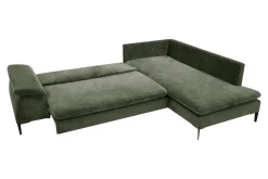 Narożnik rozkładany oliwkowy OZZY L prawy