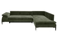 Narożnik rozkładany oliwkowy OZZY L prawy