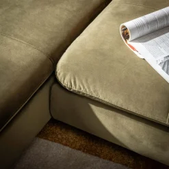 Narożnik rozkładany oliwkowy VESPA lewy